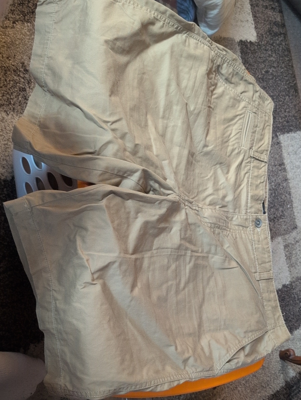 Men's Khaki Cotton Shorts